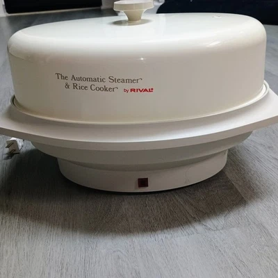 Vtg Automatic Steamer And Rice Cooker Basket Bowl Rival 4450 Tested  - Image 1 of 4