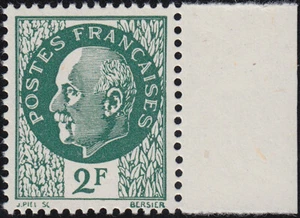 Propagandafälschung Petain Mi.Nr. 46 postfrisch geprüft Mi.Wert 170 € (B152) - Picture 1 of 3