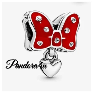 Pandora Disney MINNIE'S RED BOW CHARM “Disney Parks” NeW Tags Pandora Box - Picture 1 of 9