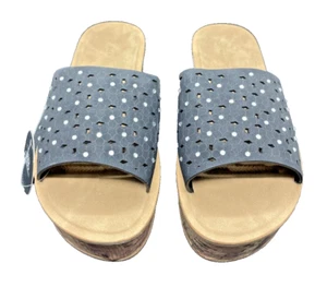 Comfort by Alexis Bendel Paloma-02L Platform Slip-On Sandals, Black, Women's 7.5 - Picture 1 of 11