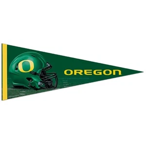 OREGON DUCKS HELMET ROLL UP PREMIUM FELT PENNANT 12"x30" NEW WINCRAFT 🦆 - Picture 1 of 1