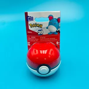 Pokemon Marill MEGA With Pokeball Building Set 37 pieces - Picture 1 of 4