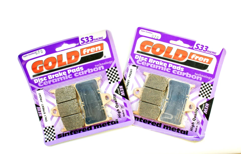 GOLDfren S33-070 Brake Pads Sintered Front 2 Calipers EBC Eq FA 168 FA252 FA380 - Image 1 of 1