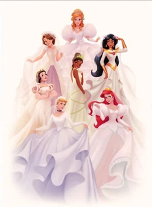 2023 Disney Parks Princess Brides Ever Afterings Dylan Bonner Print 14x18” - Picture 1 of 1