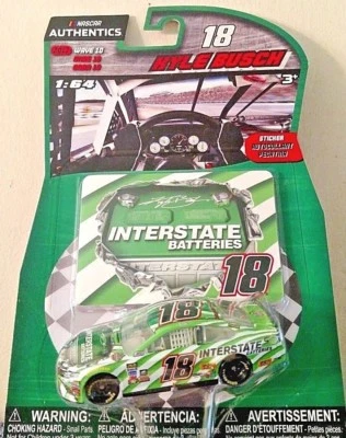 KYLE BUSCH 2017 1/64 #18 NASCAR AUTHENTICS INTERSTATE BATTERIES WAVE 10 CAMRY  - Image 1 of 3