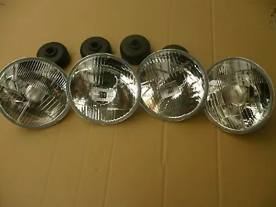 Scheinwerfer H4 für Opel Manta B GT GTE Irmscher 4 Stück + Hella / Osram Birnen - Bild 1 von 4