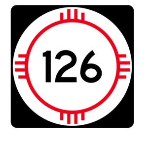 New Mexico State Road 126 Sticker R4146 Highway Sign Road Sign Decal - Bild 1 von 1