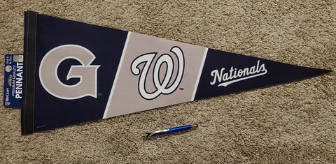 Georgetown Hoyas x WASHINGTON NATIONALS premium college university PENNANT Cover