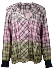 Blusa chaqueta chaqueta blusa capucha a cuadros manga larga colorido Joe Browns 584997 - Imagen 1 de 3