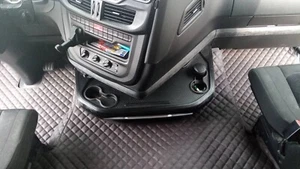 LKW Fußmatten LHD für IVECO S-WAY BRAUN Eco Leder - Bild 1 von 3