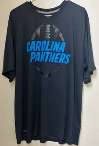 Carolina Panthers NFL Men's Black T-shirt, Design On Front 2XL - Picture 1 of 3