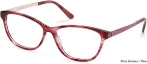 Harley Davidson HD0571 069 Clear Burgundy Cat Eye Plastic Eyeglasses 52-14-145 - Picture 1 of 1