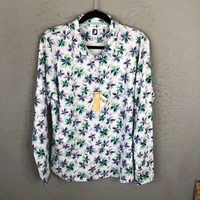 FootJoy Top Mujer XL Blanco Rosa Rendimiento Protección UV Elástico NUEVO Foto 1 de 4