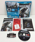 Watch Dogs Nintendo Wii U manuel de jeu CIB inserts complets en boîte PAL