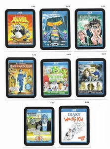 Wacky Packages ANS8 Serie 8 Completo Ir a las Películas 1-8 Juego de Insertos - Imagen 1 de 1