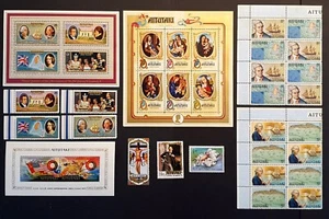 Cook Islands Aitutaki Stamps & Minisheets 1970s Space Jubilee Christmas MNH - Picture 1 of 2