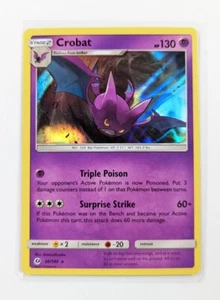 Juego de cartas coleccionables Pokémon Crobat Sol y Luna Base Set 56/149 Holo Raro Casi Nuevo - Imagen 1 de 3