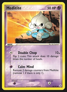 Meditite 65/101 EX Hidden Legends Pokemon Card NM - Picture 1 of 2