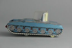 #Antique Tin Toy# Jouets Mont Blanc Car Spatial Space Vehicle Tank Old