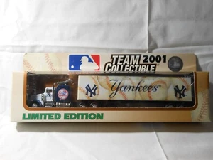 2001 MLB New York Yankees Truck Trailer Metal Die Cast Team Collectible - Picture 1 of 2