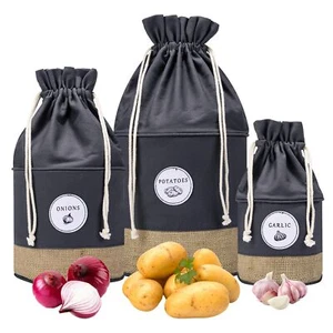 Potato Onion Garlic Storage Containers Farmhouse Kitchen Storage Organization Po - Picture 1 of 7