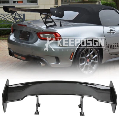 For 2017-2020 FIAT 124 Spider 57" Rear Spoiler Racing GT Rear Wing Gloss Black - Image 1 of 4