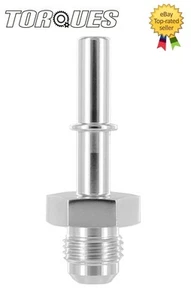 AN -6 (-6AN JIC AN-06) Quick Connect 5/16" Male Fuel Line / Rail Adapter SILVER - Picture 1 of 1