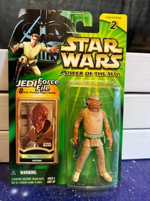 STAR WARS -Power Of The Jedi Mon Calamari Officer 3.75" Action Figure 2000 NEW!! - image 1 of 3