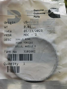 CUMMINS 3101662 SELLO O ANILLO OEM NOS 3101662 ENVÍO GRATUITO - Imagen 1 de 4