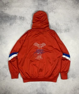 Nike Vintage Años 80 Sudadera con Capucha Cremallera Completa Cortavientos Pista Luz Chaqueta Roja Para Hombre Talla L - Imagen 1 de 19