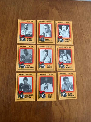 9 RARE 1997 BROWN's Boxing Cards TERRY NORRIS  MICHAEL NUNN!!! ETC - Image 1 of 2