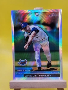 2000 Topps Chrome Refractor Chuck Finley #128 - Picture 1 of 2