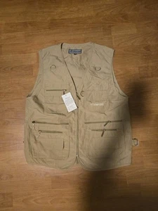 Lodestar Men’s Vest 2XL Fishing Photography Full Zip Tan Pockets Hunting Hiking - Picture 1 of 7