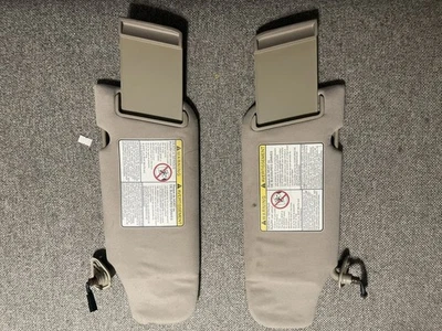 2002-2004 Nissan Altima 2000-2003 Maxima Sun Visor Driver Passenger Visors LGREY - Image 1 of 4