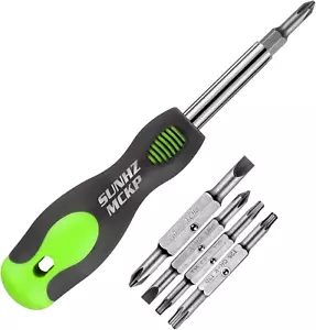 8 in 1 Screwdriver, Portable Multi-Purpose Screwdriver Set，High-Strength Bits, P - Picture 1 of 12