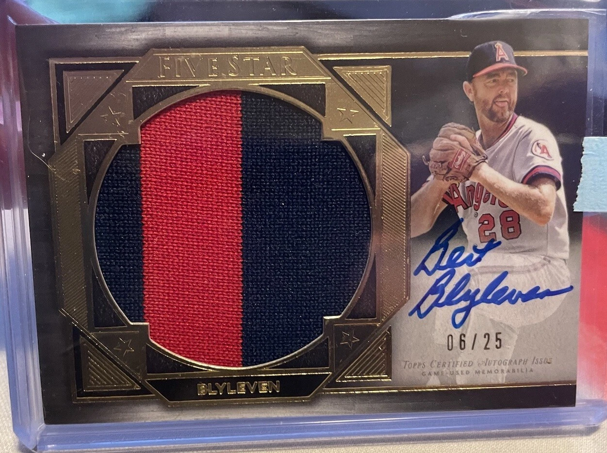 Bert Blyleven Auto /25 2022 Topps Five Star Game Used Memorabilia HOF