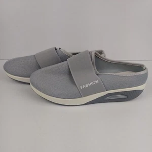 Zapatos cómodos ortopédicos para diabéticos sin cordones de malla Air Custion 41 gris 10M - Imagen 1 de 6