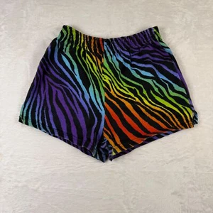 VTG Sofee Shorts Tiger Print Rainbow Girls XL (16) - Picture 1 of 5
