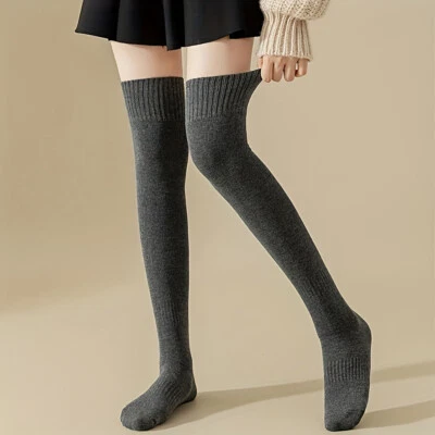 Mujeres Invierno Cálido Calentadores de Piernas Tejido Crochet Dama Hasta Rodilla Tejido Calcetines Leggings Foto 1 de 4