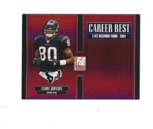 2005 Donruss Elite Career Best Red #CB1 Andre Johnson /1000 HOUSTON TEXANS - Picture 1 of 1