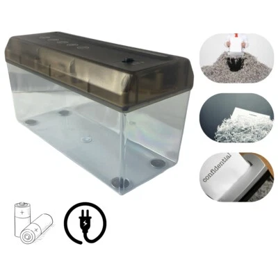 LEOVIN Distruggi Documenti Trita Fogli A4 Elettrico Tagliacarta da Scrivania Portatile