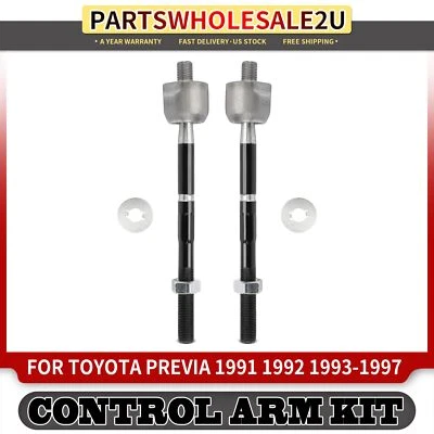 2Pcs New Front Inner Side Steering Tie Rod Ends for Toyota Previa 1991-1997 2.4L - Image 1 of 4