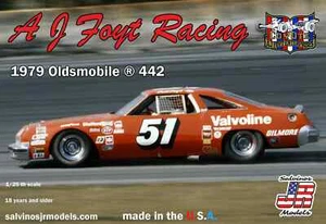 Salvino AJ Foyt Racing 1979 Oldsmobile 442 #51 NASCAR Stock Car model kit 1/25 - Picture 1 of 1