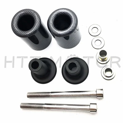 Protector de choque deslizadores de cuadro de carbono sin cortes para Kawasaki Ninja ZX6R 2013-2014 Foto 1 de 4