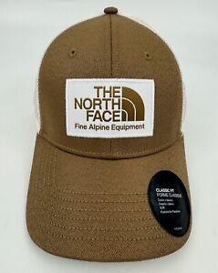 NEW The North Face Deep Fit Mudder Trucker Utility Hat Cap One Sz Brown Ston Men