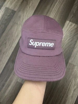 Supreme Cute Lavender Purple Wool Cap Hat Leather - Image 1 of 4