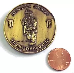 Challenge Coin - Monster Energy - Dick Kramer - We Got Your Back! - See Details - Picture 1 of 2