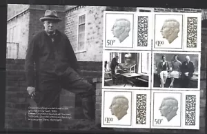 GROSSBRITANNIEN 2024 WINSTON CHURCHILL BOOKLET PANE 3 UNMONTIERT POSTFRISCH, POSTFRISCH - Bild 1 von 1