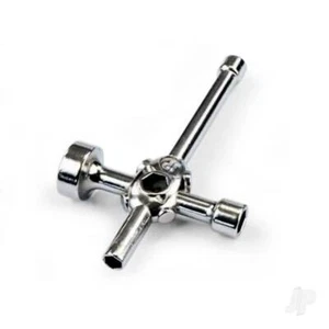 4-Wege-Schraubenschlüssel. 8. Maßstab RC Auto 7,8,10 und 17 mm Steckdosen - Bild 1 von 1