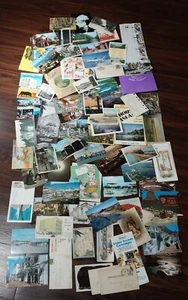 75 Pc Ephemera Lot Postcards & Photos Greeting Cards 1st Day Scrapbook Variety - Picture 1 of 4